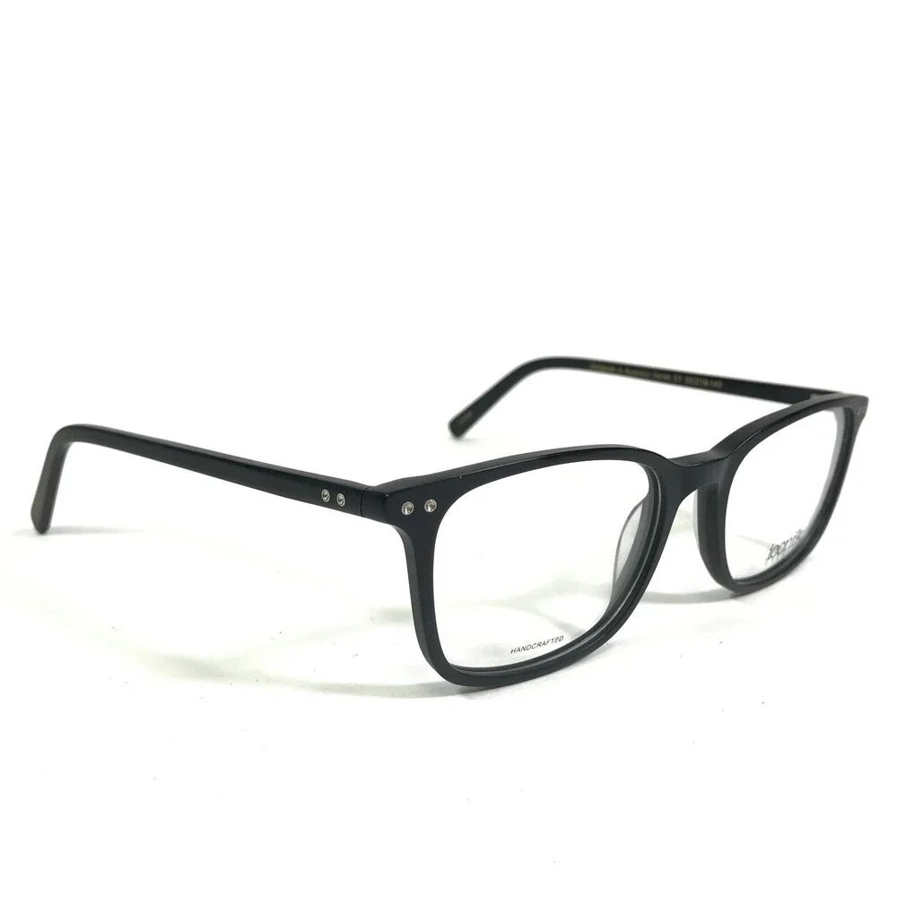 Iconik Eyeglasses Frames Derek C1 Black Square Full Rim 52-19-140